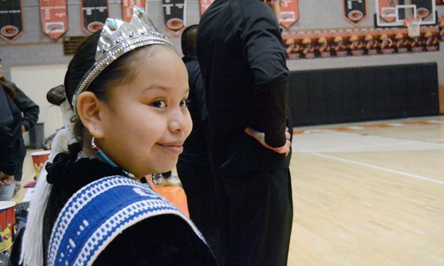 9-year-old Little Miss Ch’ooshgai honing Diné-speaking skills