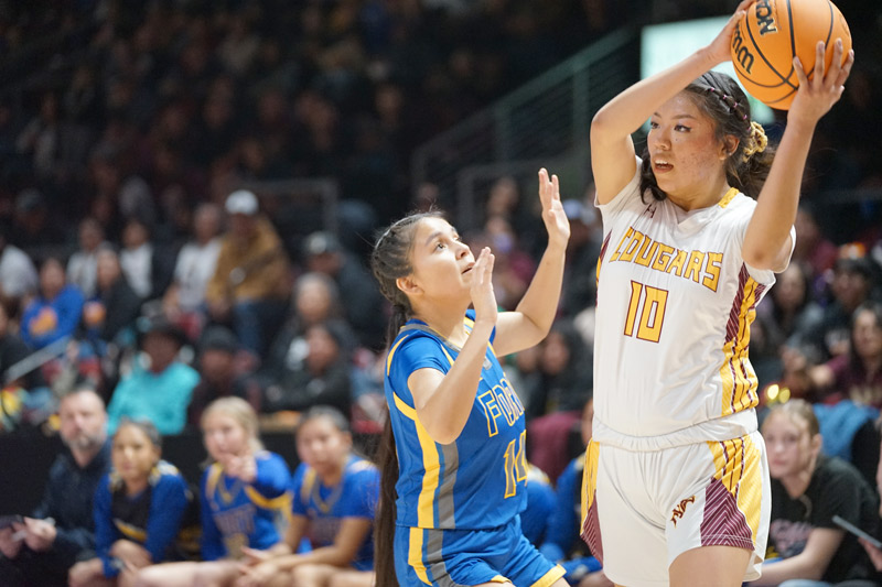 Rock Point gets a career-best from Arianne Begay, Lady Cougars to play for 1A title game