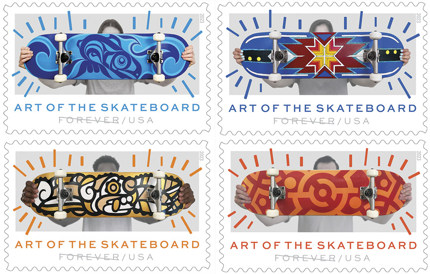 Four skateboard artists ‘Forever’ stamped in USPS history