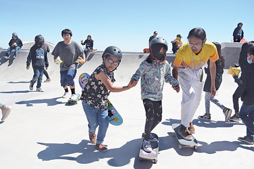 ‘Powered by heart’ Best trick yet: New skatepark for Bis Dah Łitso community