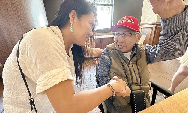 ‘For all’ Diné veterans: Billy-Upshaw christens USNS Navajo in Louisiana