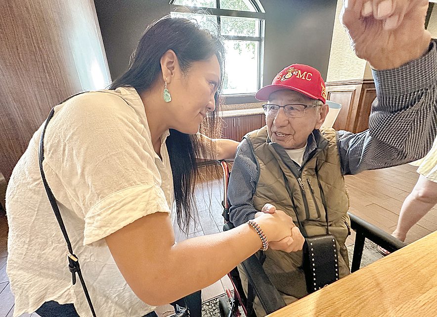 ‘For all’ Diné veterans: Billy-Upshaw christens USNS Navajo in Louisiana