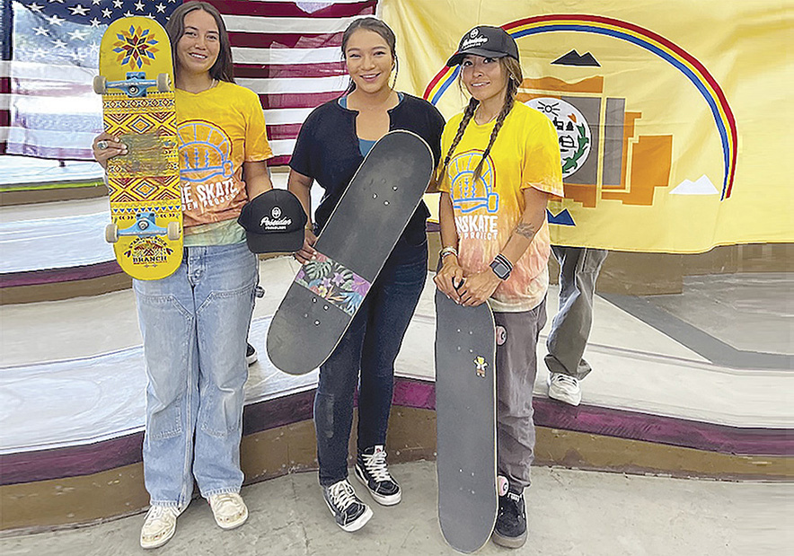 Diné ladies ‘represent’ at premier skateboard camp