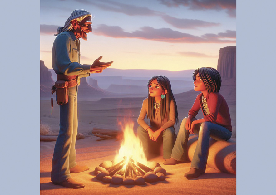 ‘The Navajo AI Flower’: AI-generated Diné girl peeks into AI knowledge from non-Navajo creators