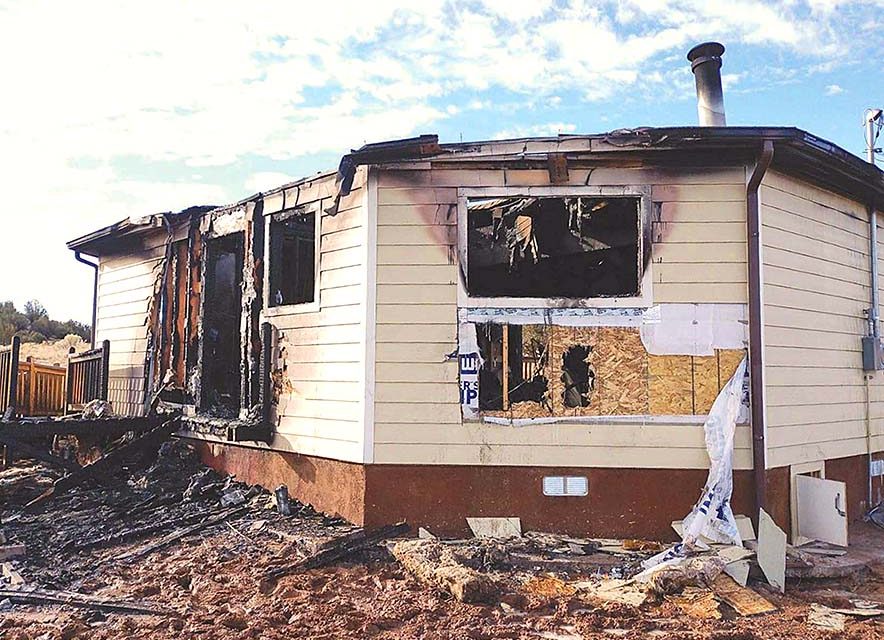 Heartbroken: Elder’s home burns in Houck