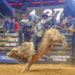 Diné bull rider Keyshawn Whitehorse uses Pit crowd in strong finish