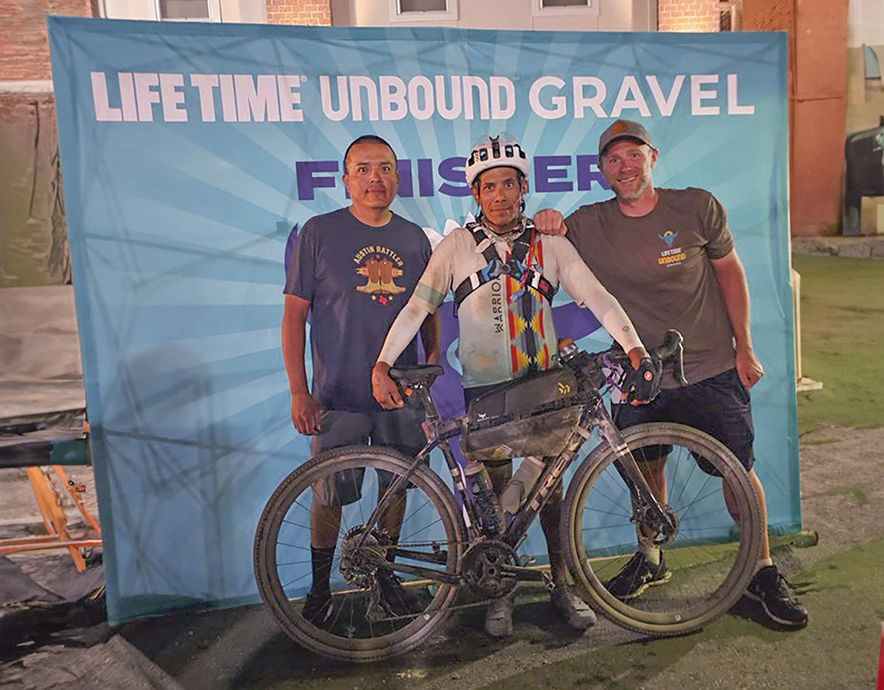 Native cycling buffs complete grueling race