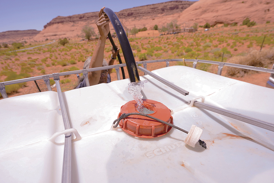 Hauling water, another day in the life of Utah Navajos