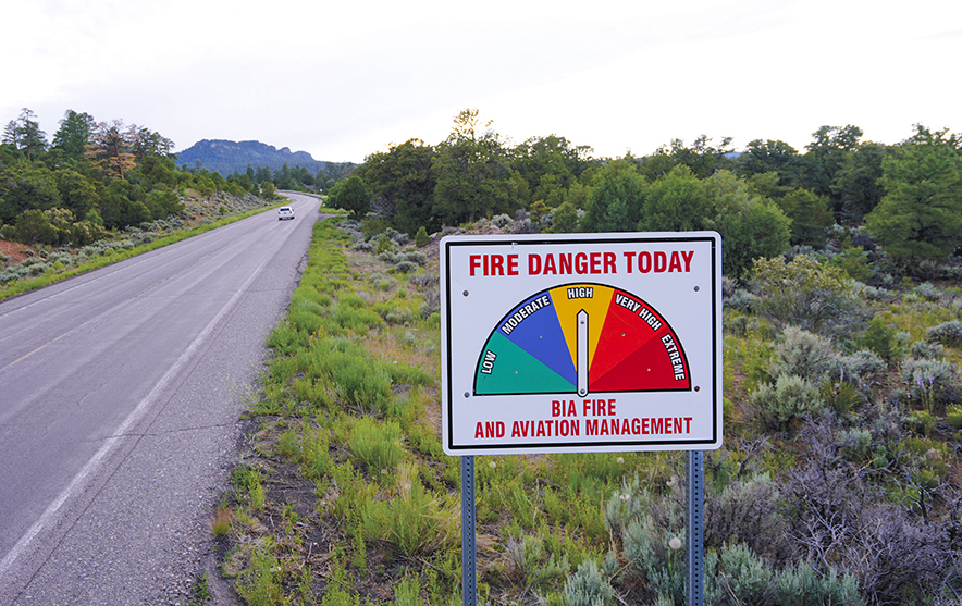 Navajo Nation implements Stage 1 fire restrictions, high fire danger, drought conditions, and potential flooding threat