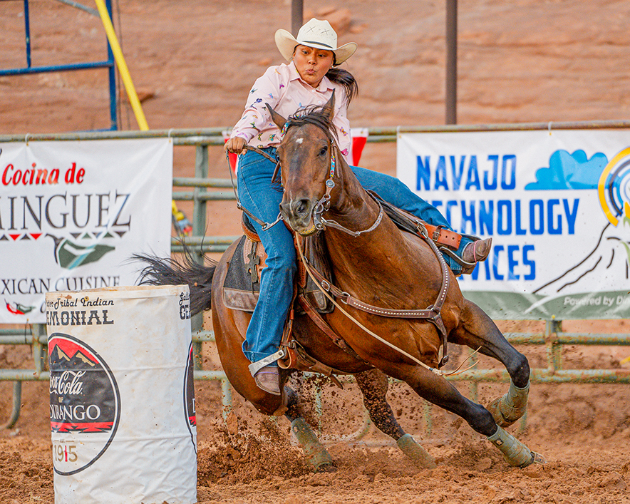 Despite heavy schedule Crownpoint cowgirl wins Iron Cowgirl Challenge