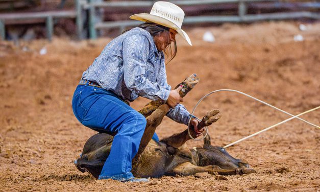 Despite heavy schedule Crownpoint cowgirl wins Iron Cowgirl Challenge