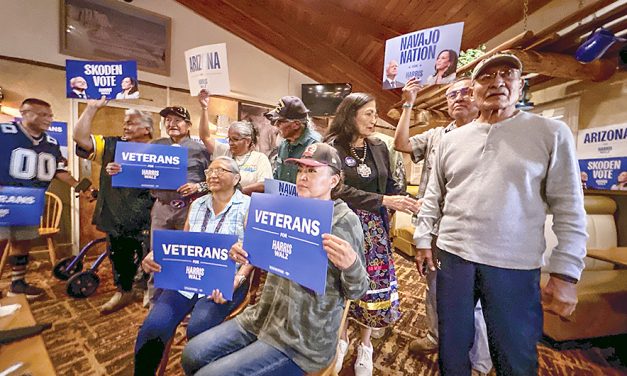 Deb Haaland rallies Navajo Nation for Harris-Walz campaign, highlights veteran issues