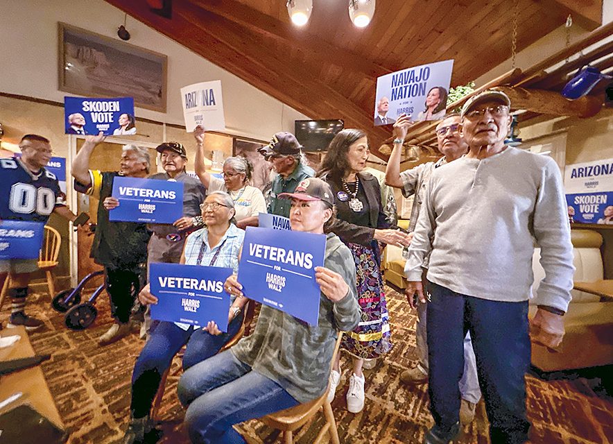 Deb Haaland rallies Navajo Nation for Harris-Walz campaign, highlights veteran issues