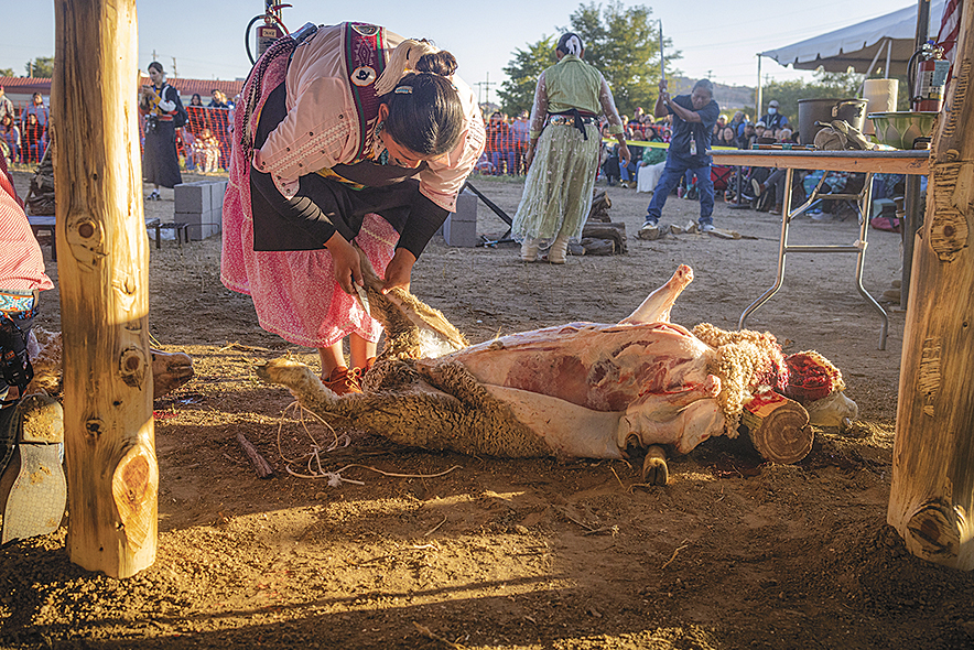 Ná’á’ah: Six Diné women complete coveted sheep-butchering competition