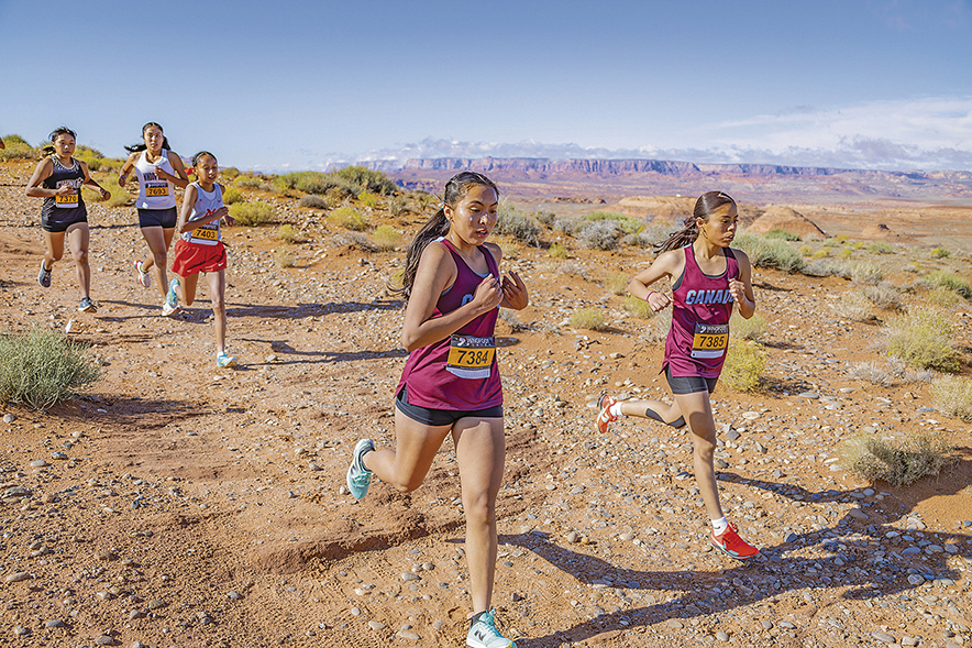 Ganado girls repeat as 3A North champions: Chinle harrier shatters course record