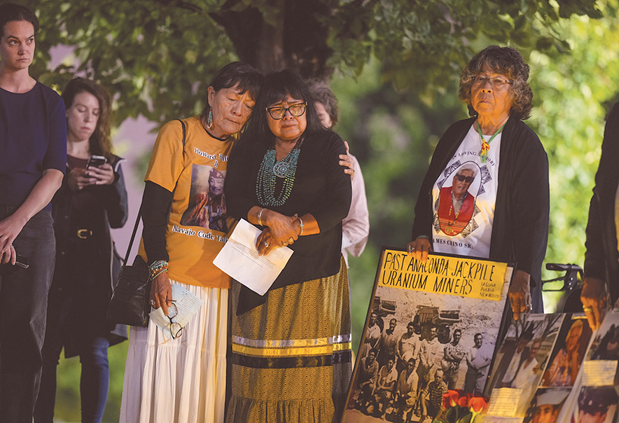 Candlelight vigil honors victims of uranium mining and atomic testing