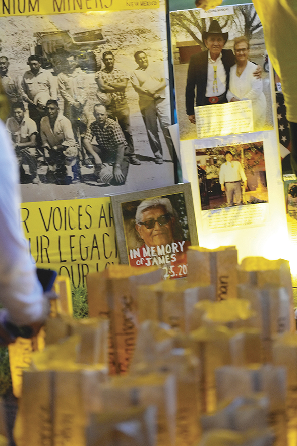 Candlelight vigil honors victims of uranium mining and atomic testing