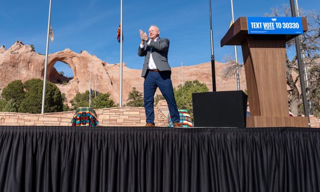 Walz rallies Navajo Nation support for Harris in upcoming election