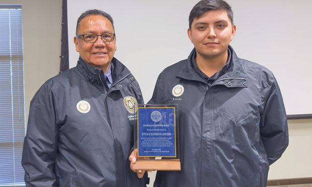 Ethan Arviso, prosecuting attorney, receives Excellence in Leadership Award