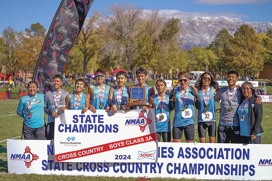 3A state champs: Navajo Prep boys sweep individual, team titles