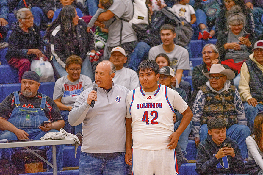 Holbrook senior hits milestone, scores 1000th point