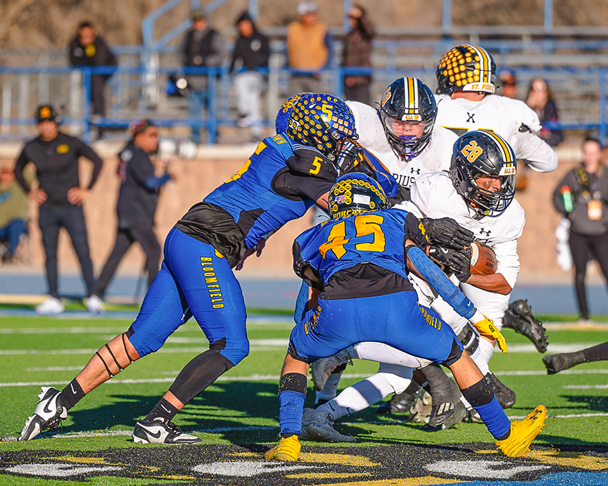 4A State Champs: Bloomfield overpowers St. Pius X, 62-28, in title game