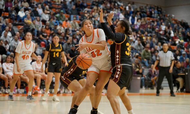 Defensive effort sends Gallup girls into home tournament championship game