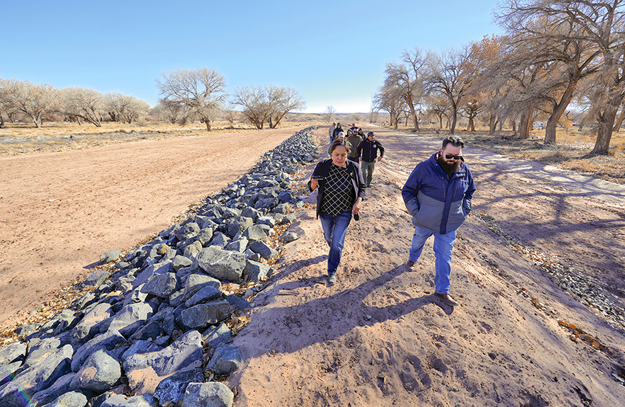 Chinle tours flood site with federal officials as it continues development of emergency action plan