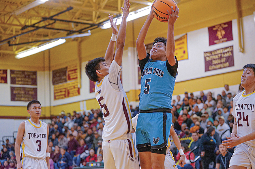 Tohatchi boys shoot lights out in win over Navajo Prep