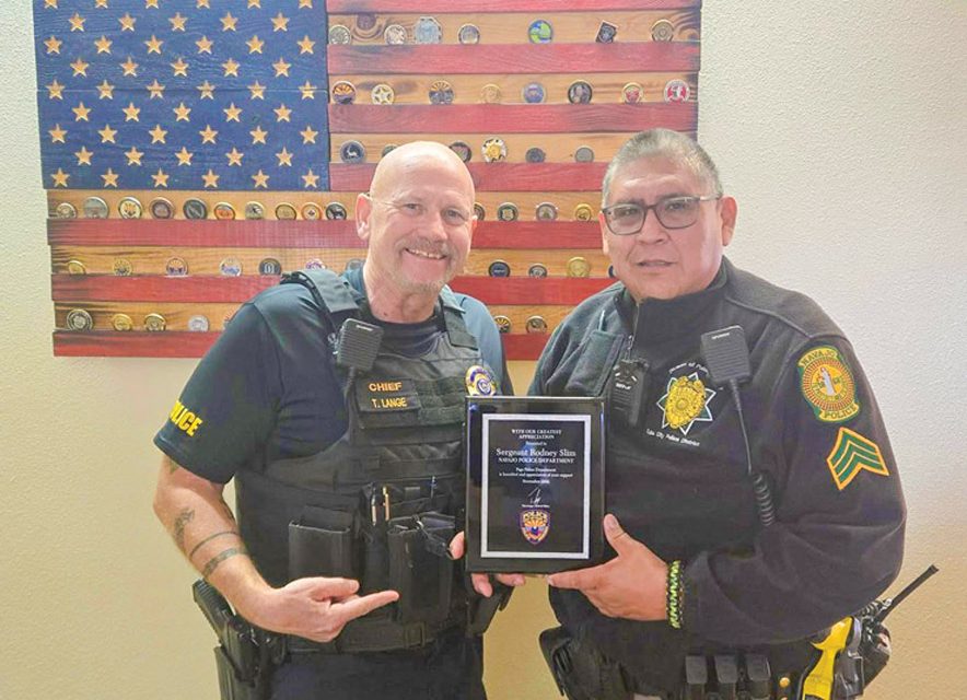 Page Police honors Navajo Police Sgt. Rodney Slim