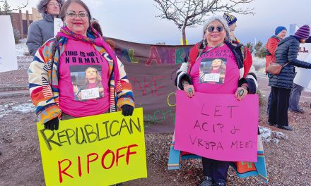 Science supporters rally in Gallup to protest Trump research cuts