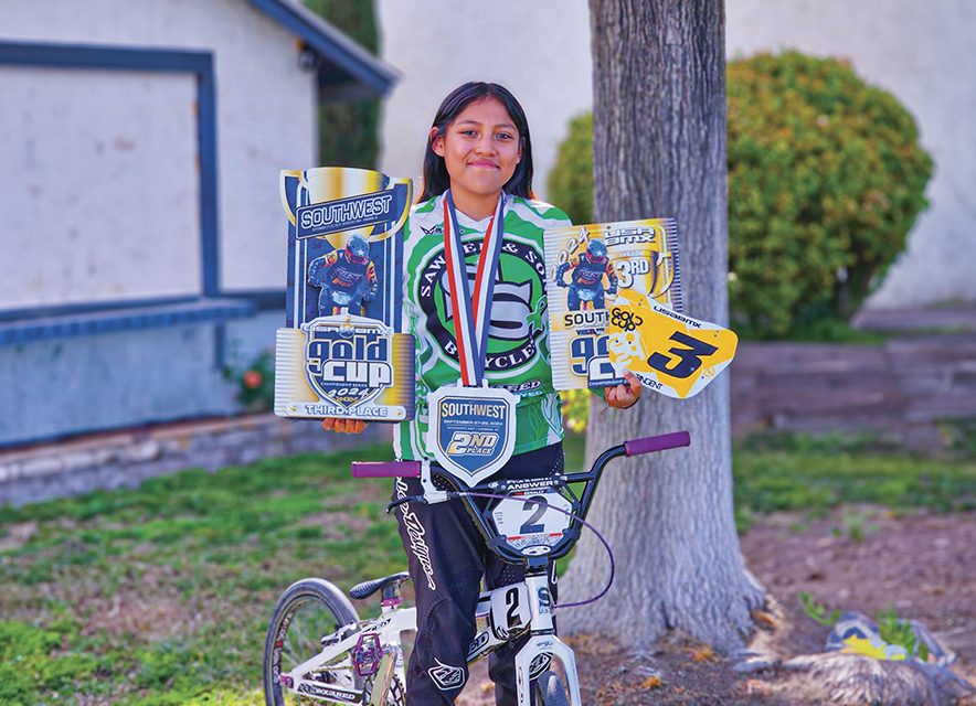 Memphis Benally proves her place in BMX racing