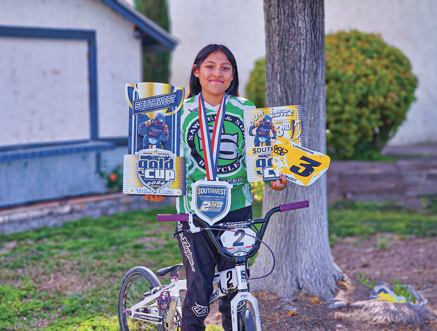 Memphis Benally proves her place in BMX racing