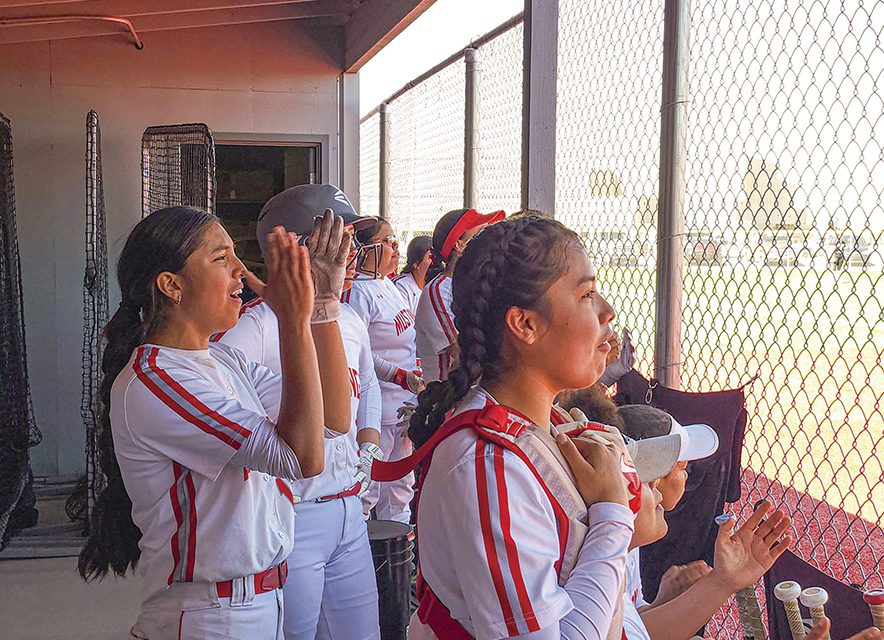 MV softball evens region record with 12-8 win over Chinle