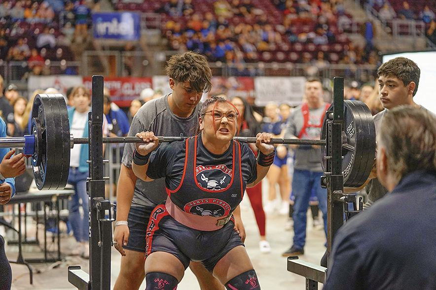 Grants powerlifting team takes home three gold medals at state