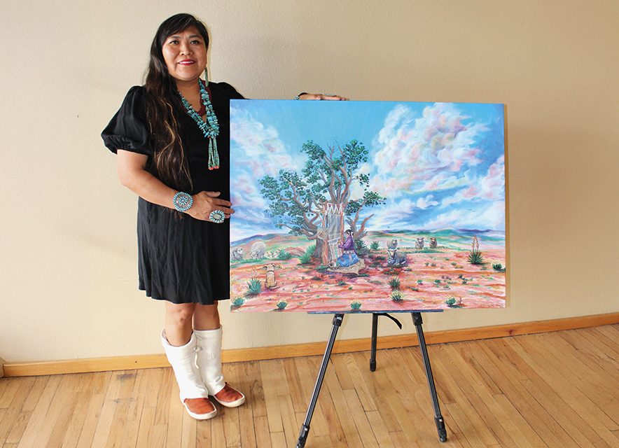 Painting her story: Janet Yazzie’s journey from Greasewood to global galleries
