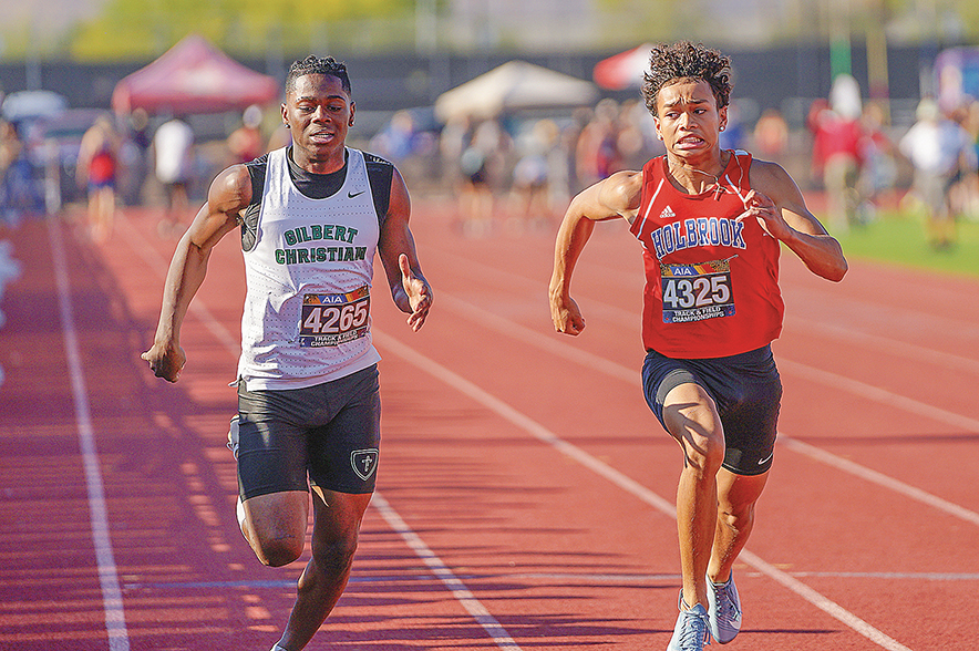 AIA Division IV Championships: Holbrook sprinter pleased with making 100-meter finals