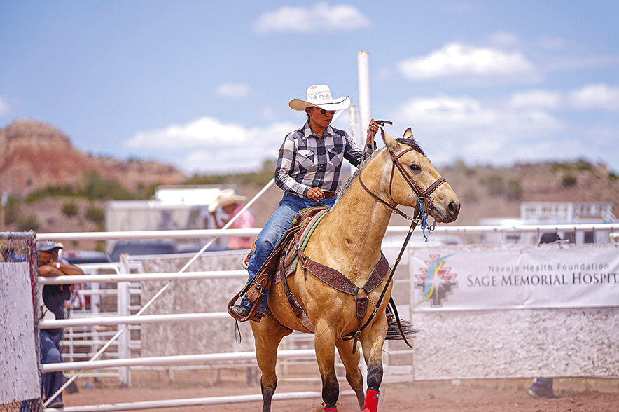 Diné breakaway roper Bailey Bates<br>part of the WPRA conversation