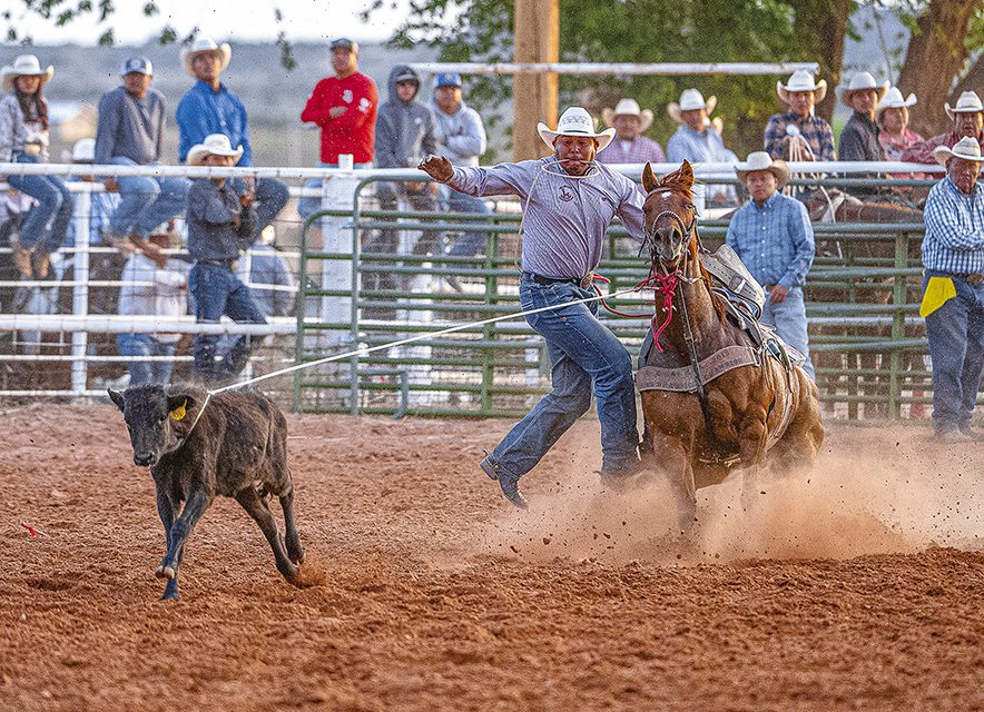 Mexican Springs cowboy wins 3 all-around<br>titles in single day