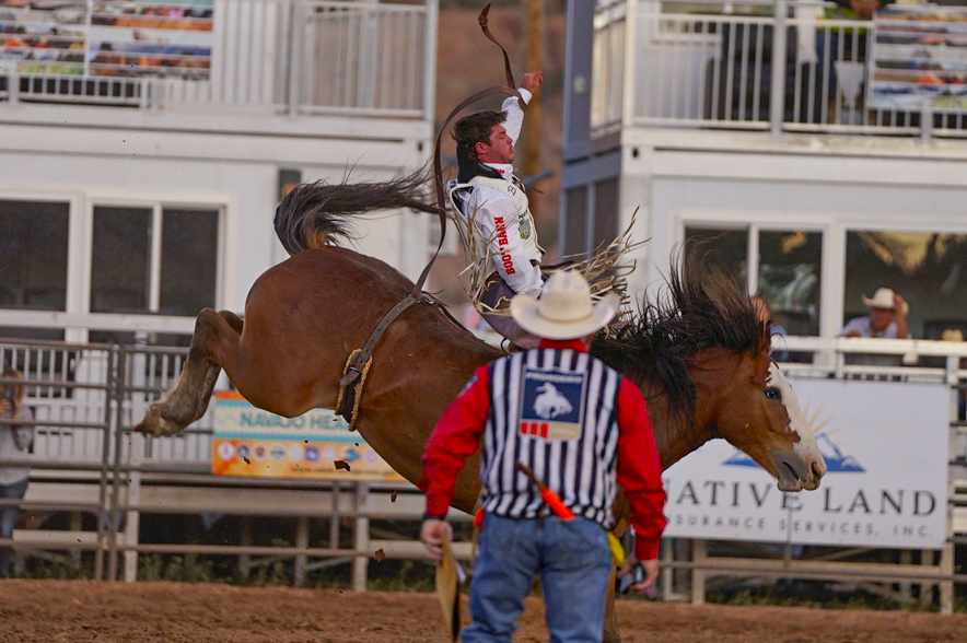 Home of the Navajo PRCA Rodeo: Louisiana cowboy leads bareback field