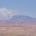Fire on Navajo Mountain steadily grows