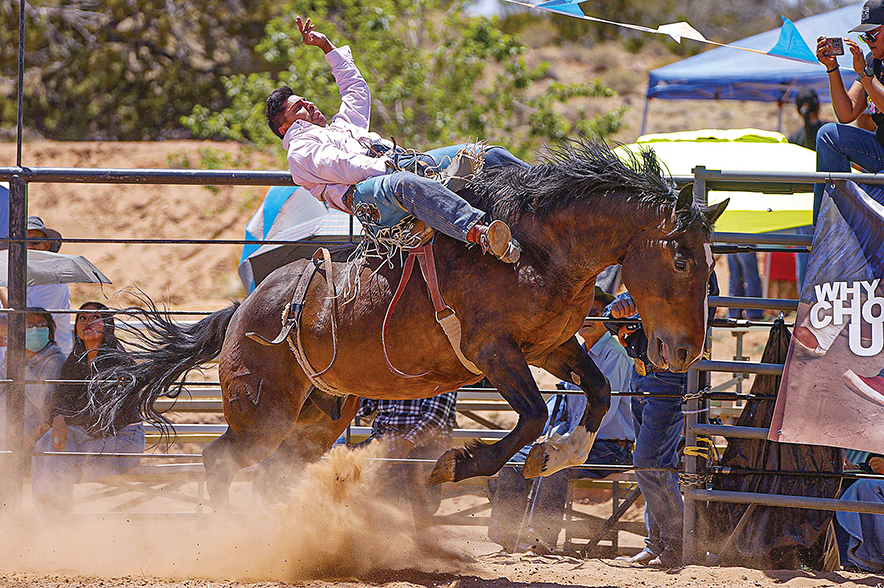 Lane J. Silversmith Memorial champion: Tonalea cowboy wins bareback crown with 78-point ride