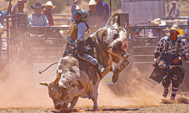 Church Rock bull rider jumpstarts INFR season with Lane J Silversmith event title