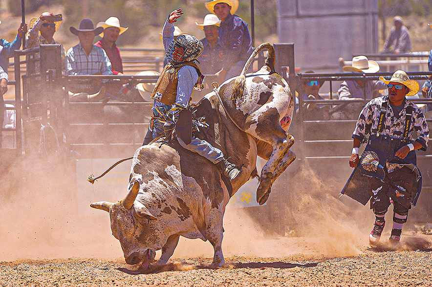Church Rock bull rider jumpstarts INFR season with Lane J Silversmith event title