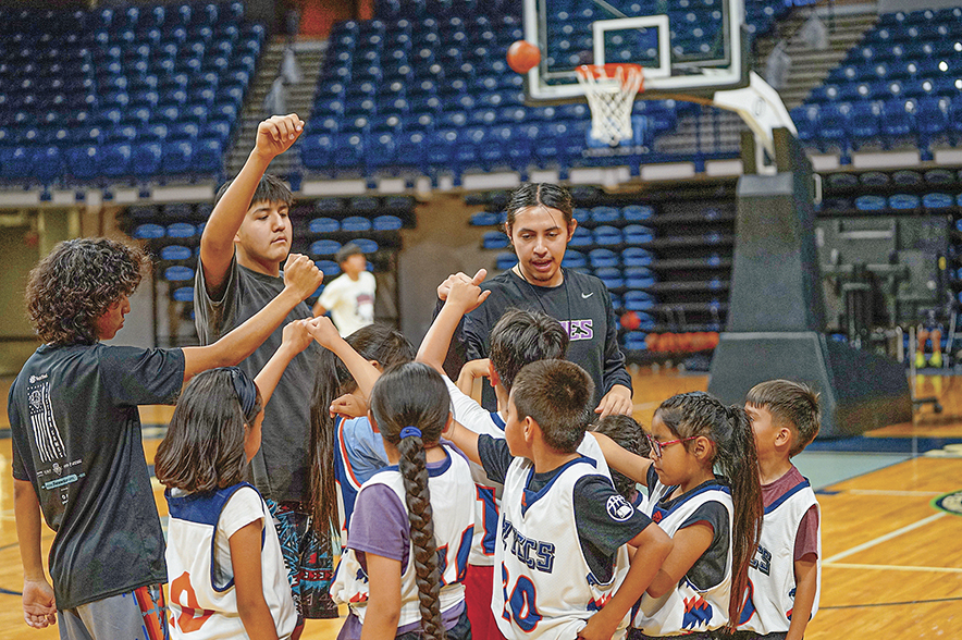 Giving back:<br>Former GCU hoops player inspires Diné youth