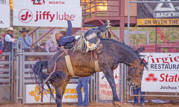 Tonalea bareback rider completes cycle at<br>annual Lions Club Rodeo