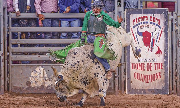Bull rider Wade Tuni is the biggest<br>winner at Gallup rodeo