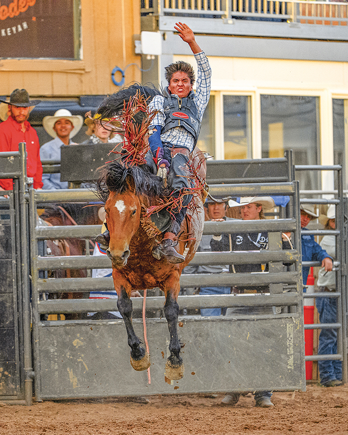 ‘Something to ride for’: Creighton Curley takes third at Navajo Nation prorodeo
