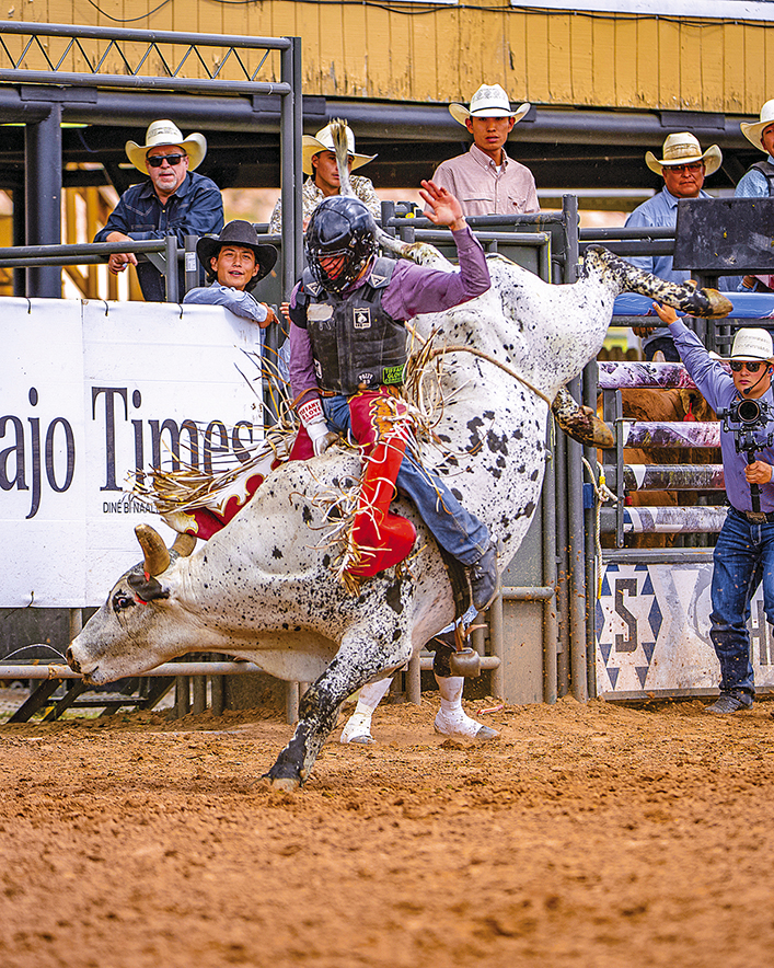 ‘Something to ride for’: Creighton Curley takes third at Navajo Nation prorodeo