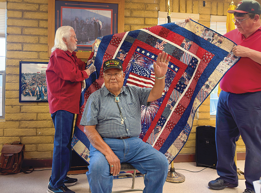 Wrapped in gratitude: U.S. military veterans honored with ‘Quilts of Valor’ in Gallup